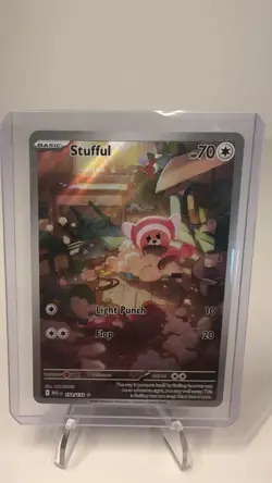 Pokemon Stufful 154/132 Me01: Mega Evolution Holo Card NM Condition - Image 1