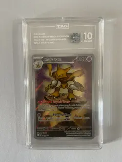 2025 Pokemon Mega Evolution Black Star Promo Alakazam #009 TAG 10 #8766 - Image 1