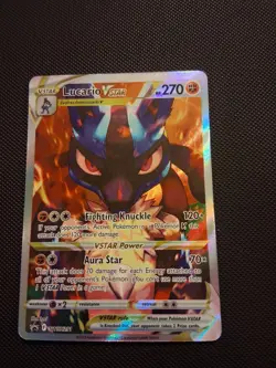🔥 Pokemon Lucario VSTAR SWSH291 Full Art BLACK STAR Promo – Sword & Shield 🔥 - Image 1