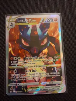 🔥 Pokemon Lucario VSTAR SWSH291 Full Art BLACK STAR Promo – Sword & Shield 🔥 - Image 3