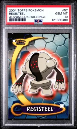 2004 TOPPS POKEMON ADVANCED CHALLENGE #57 REGISTEEL PSA 10 - Image 1