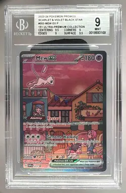3169 Mew ex 2023 Pokemon Scarlet Violet 151 Ultra Premium Promo #053 BGS 9 - Image 1