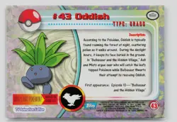 Pokemon 1999 Topps TV Oddish #43 - Image 2