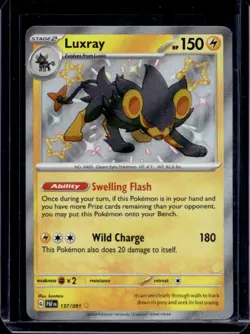 2024 Pokemon Paldean Fates Luxray #137/091 - Image 1