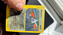 Pokemon TCG WOTC Card e-Series Skarmory Expedition Set Holo #27/165 MP *Swirl* - Image 2