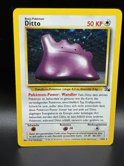 Pokemon TCG German Fossil Ditto Rare 3/62 NM/LP - Image 1