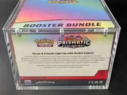 Pokemon SV8.5 Prismatic Evolutions Sealed Booster Bundle Display W/Acrylic Case - Image 3