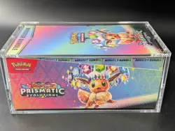 Pokemon SV8.5 Prismatic Evolutions Sealed Booster Bundle Display W/Acrylic Case - Image 4
