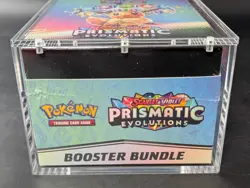 Pokemon SV8.5 Prismatic Evolutions Sealed Booster Bundle Display W/Acrylic Case - Image 5