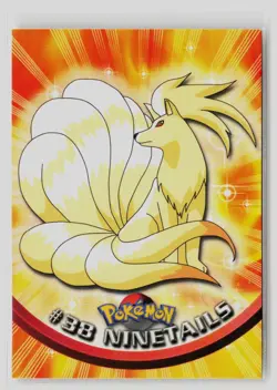 Pokemon 1999 Topps TV Ninetails #38 - Image 1