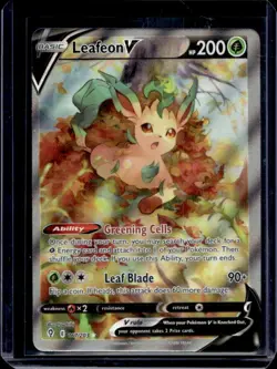 2021 Pokemon SWSH Evolving Skies Leafeon V #167/203 - Image 1