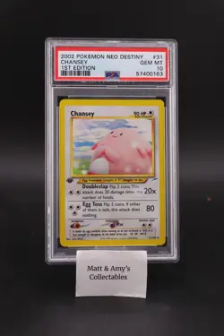 Chansey 31/105 Neo Destiny Regular Pokemon PSA 10 1st Edition - Image 1