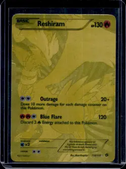 2013 Pokemon Black & White Legendary Treasures Reshiram #114/113 - Image 1