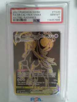 2022 PSA 10 Ice Rider Calyrex VMAX FA Full Art TG29 Pokemon TCG Astral Radiance - Image 1