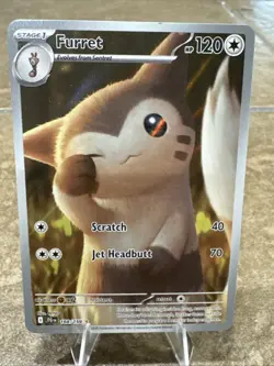 Pokemon Furret 168/159 Secret Rare JTG EN Journey Together Holo Near Mint - Image 1