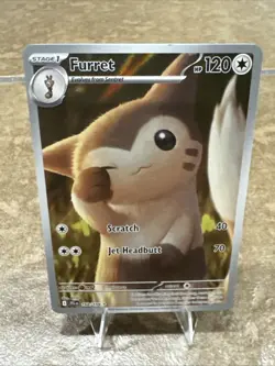 Pokemon Furret 168/159 Secret Rare JTG EN Journey Together Holo Near Mint - Image 2
