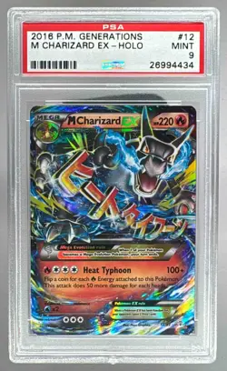 26994434 Mega M Charizard EX 2016 Pokemon Generations #12 Holo PSA 9 - Image 1