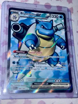 Blastoise EX 184/165 S&V 151 Full Art Rare Pokemon TCG NM/M COLLECT RARE POKE - Image 1