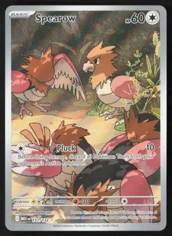 Spearow 151/132 Illustration Rare Mega Evolution Pokemon Near Mint - Image 1