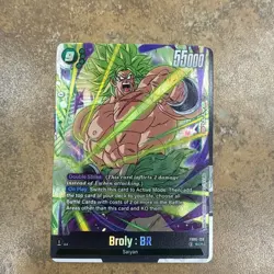 Broly : BR FB06-120 Secret Rare Dragon Ball Card Rivals Clash - Image 1