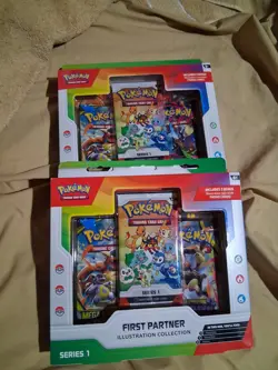 Pokemon TCG First Partner Illustration Collection Series 1 Box SEALED Lot of 2 - Image 1