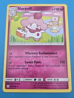 Pokemon TCG Slurpuff Sun & Moon - Cosmic Eclipse 154/236 Regular Rare - Image 1