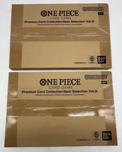 Lot of (2) One Piece TCG Premium Card Collection Best Selection Vol.3 SEALED - Image 1
