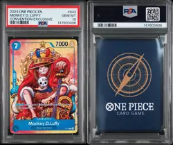 2024 One Piece EN Convention Exclusive #043 Monkey D. Luffy PSA 10 GEM MINT - Image 3
