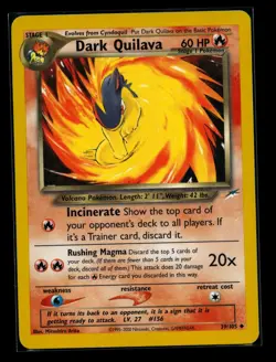 Dark Quilava 39/105 Neo Destiny Pokemon Card LP+ - Image 1