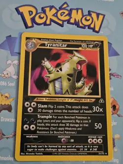 Pokemon TCG Tyranitar 1st Edition 31/75 Neo Discovery Card - Image 1