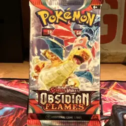 Heavy! Pokemon Scarlet & Violet Obsidian Flames Booster Pack English 10 Cards - Image 1
