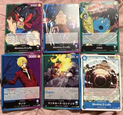 One Piece Card Lot Of 6. - Image 1