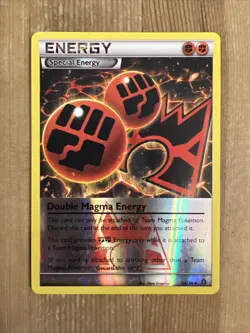 Double Magma Energy 34/34 Double Crisis Pokemon Card Reverse Holo MP - Image 1