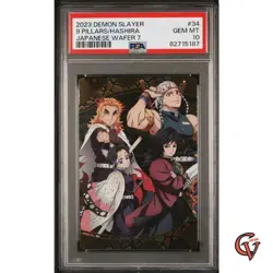 PSA 10 2023 Hashira Pillars Wafer W7-34 SEC Demon Slayer Japanese Card - Image 1