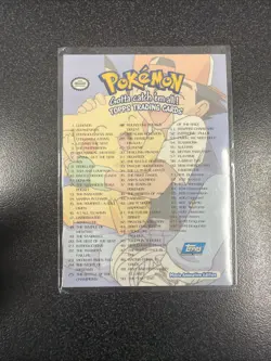 Topps Pokemon Trading Card Movie Animation Ed. Blue Logo - Card List HOLO - Image 2