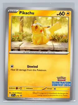 Pikachu - (Illustration Contest 2024) Promo SV: Scarlet & Violet Promo Cards 21 - Image 1