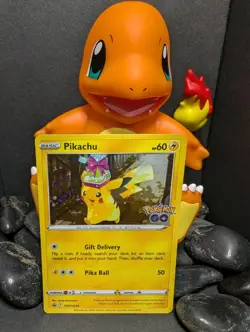 PIKACHU SWSH234 Cosmos Holo Rare Tin Promo Pokemon Go Pokemon Card Near Mint - Image 1