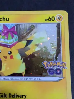 PIKACHU SWSH234 Cosmos Holo Rare Tin Promo Pokemon Go Pokemon Card Near Mint - Image 3