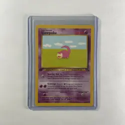 Slowpoke 1st Ed 55/62 Fossil WOTC Pokemon Card LP - Image 1