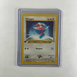 Porygon 1st Ed 78/105 Neo Discovery WOTC Pokemon Card LP - Image 1