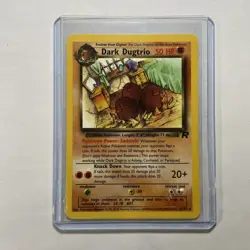 Dark Dugtrio 23/82 Team Rocket Rare WOTC Vintage Pokemon Card LP - Image 1
