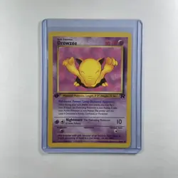 Drowzee 1st Ed 54/82 Team Rocket WOTC Pokemon Card LP - Image 1