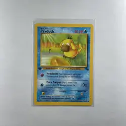 Psyduck 1st Ed 53/62 Fossil WOTC Pokemon Card LP - Image 1