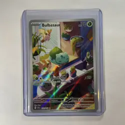 Bulbasaur IR 143/142 Stellar Crown Illustration Rare Pokemon Card NM - Image 1