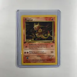 Magmar 1st Ed 39/62 Fossil WOTC Vintage Pokemon Card LP - Image 1