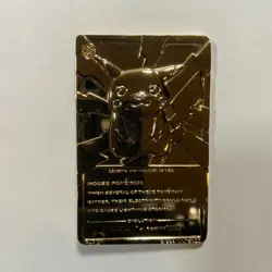 Pokemon Pikachu 23K Gold Plated Trading Card 1999 Burger King Limited Edition - Image 3