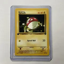 Voltorb 1st Edition 69/82 Team Rocket WOTC Vintage Pokemon Card LP - Image 1