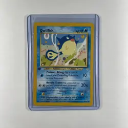 Qwilfish 1st Ed 49/64 Neo Revelation WOTC Pokemon Card LP - Image 1