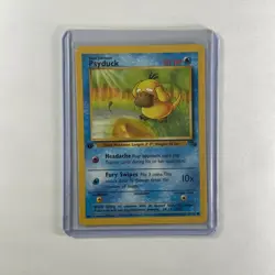 Psyduck 1st Ed 53/62 Fossil WOTC Pokemon Card LP - Image 1