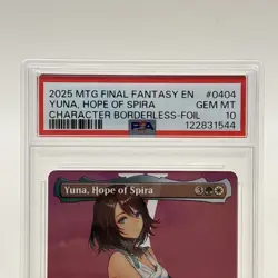 MTG Final Fantasy Borderless Foil Yuna Hope of Spira PSA 10! - Image 2